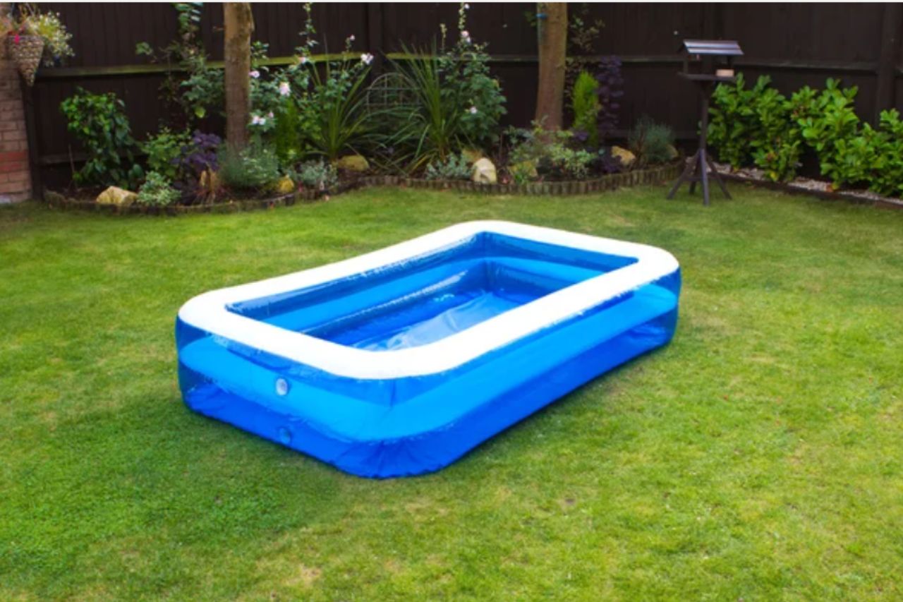 Césped artificial para piscina hinchable